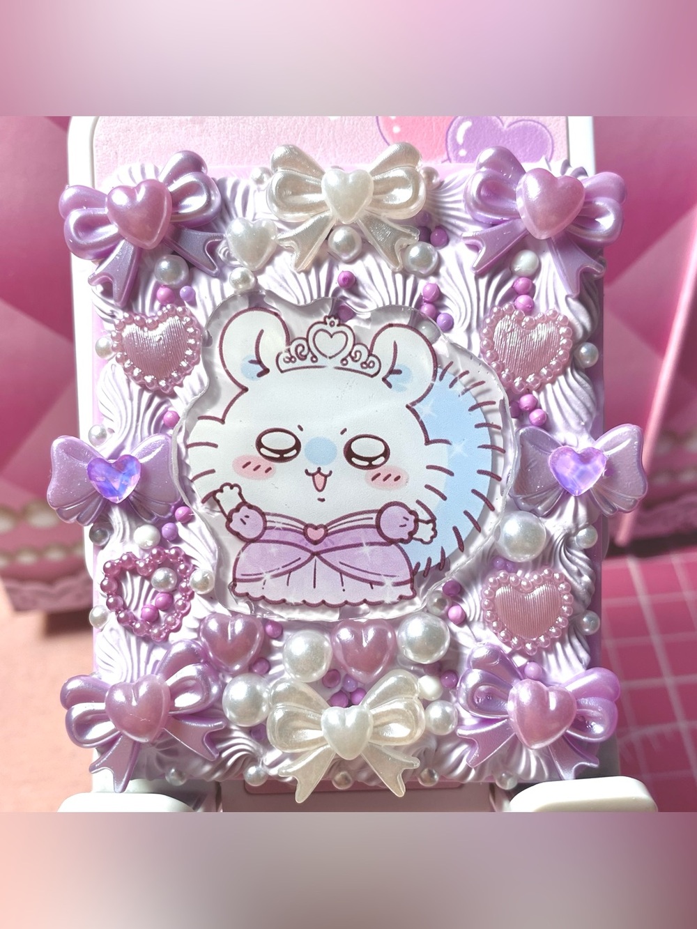 Chiikawa Momonga Kawaii Decoden Compact Mirror